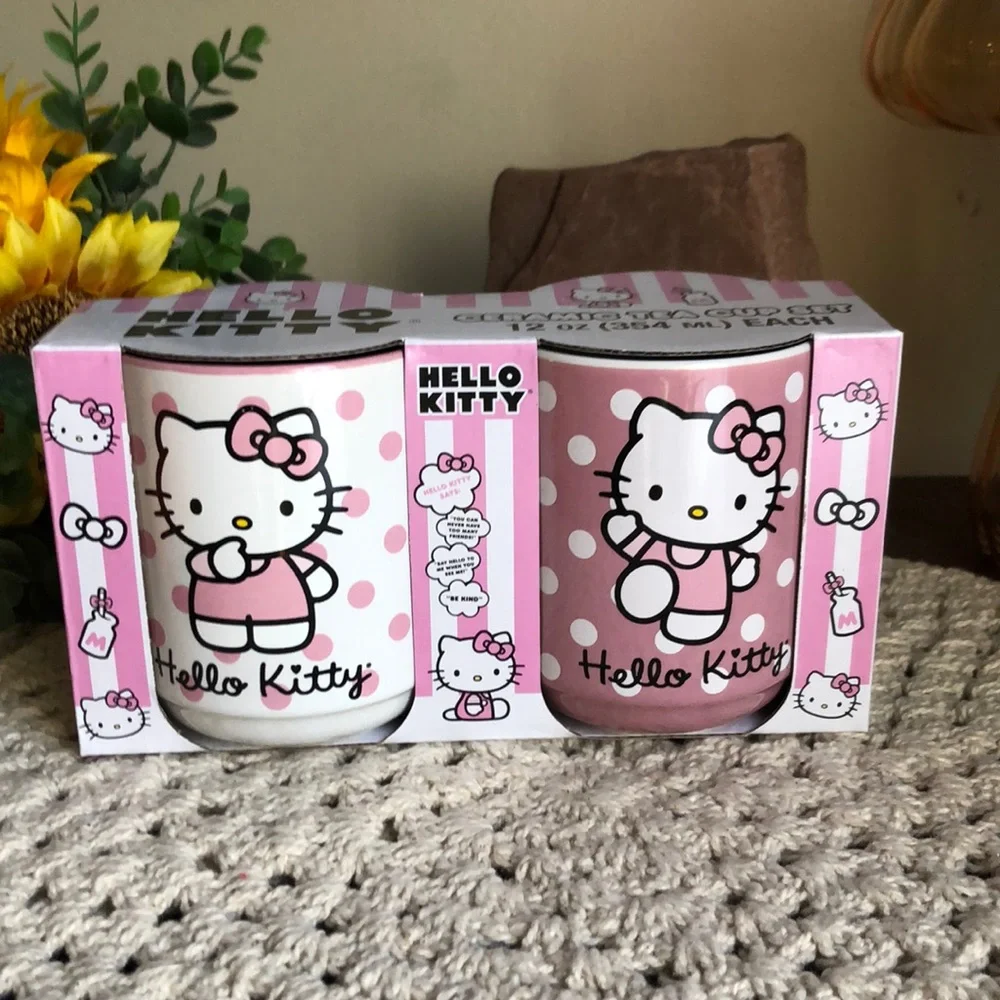 Hello Kitty Ceramic Tea Cup Set